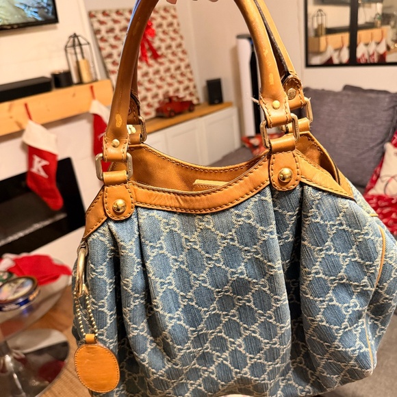 Gucci Vintage Denim Horsebit Bag – Needs TLC, 15+ Years Old - Picture 3 of 6